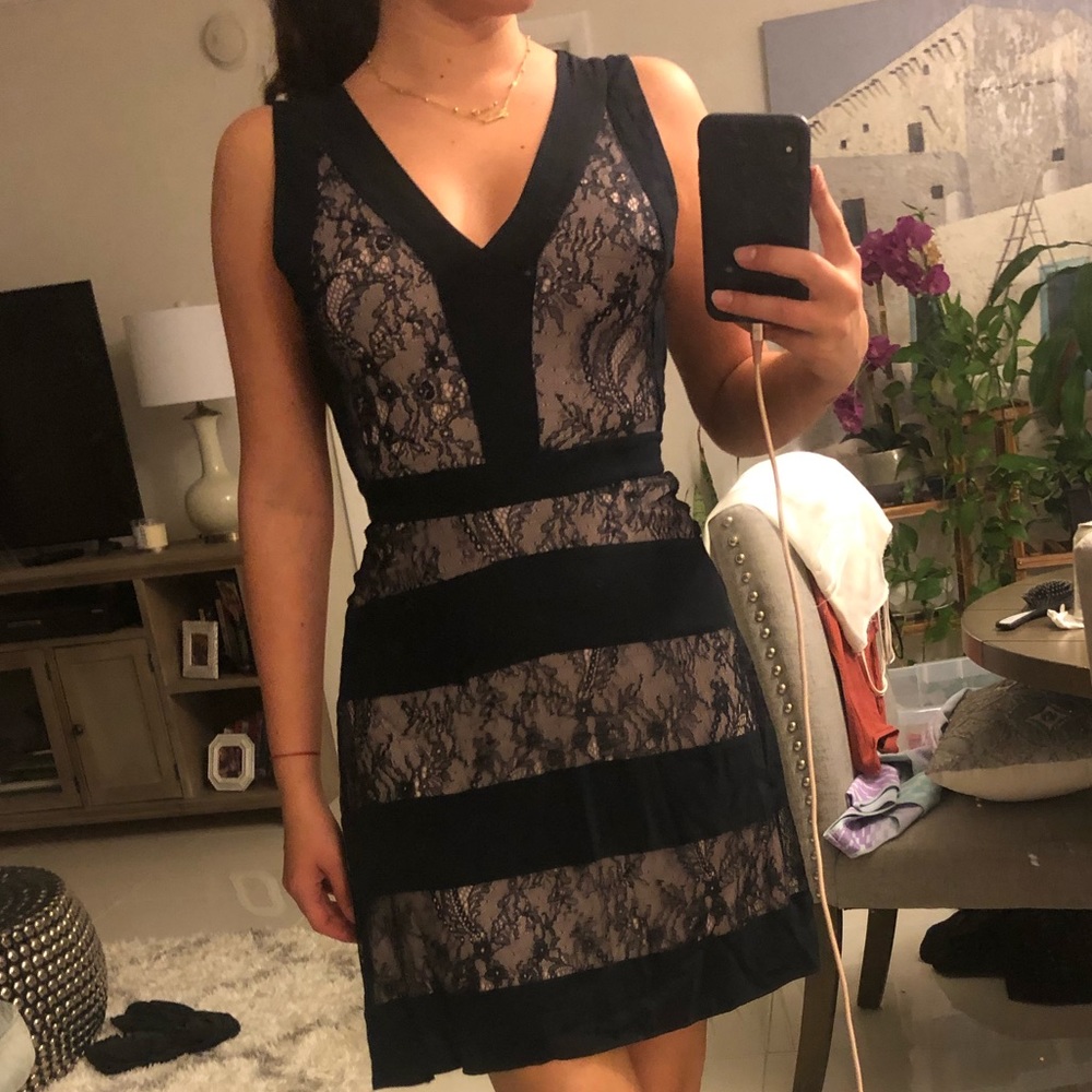 All Saints - Blue and Pink Dress